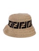 Fendi Zucca FF Logo Crochet Bucket Hat