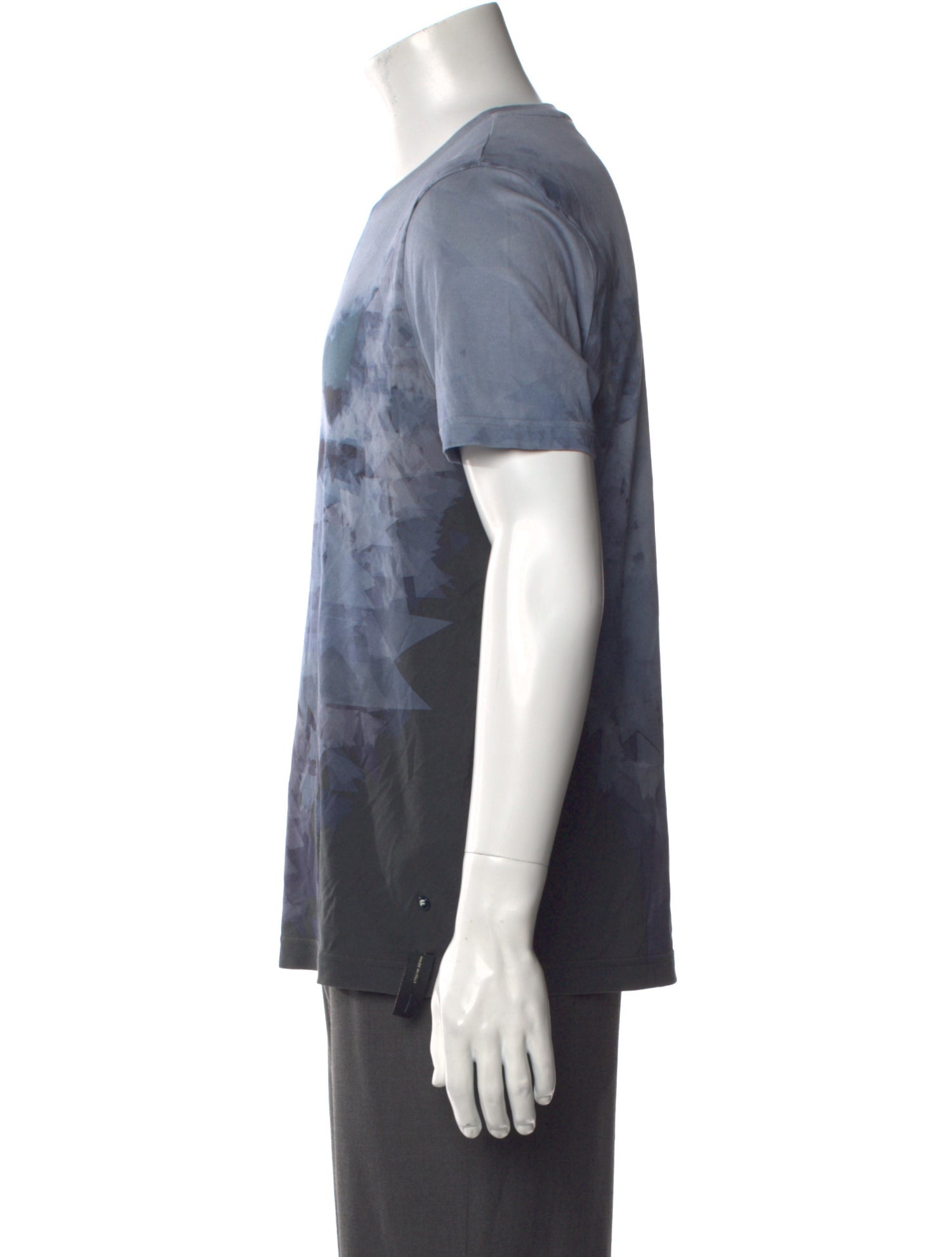 Fendi Tie-Dye Print Crew Neck T-Shirt