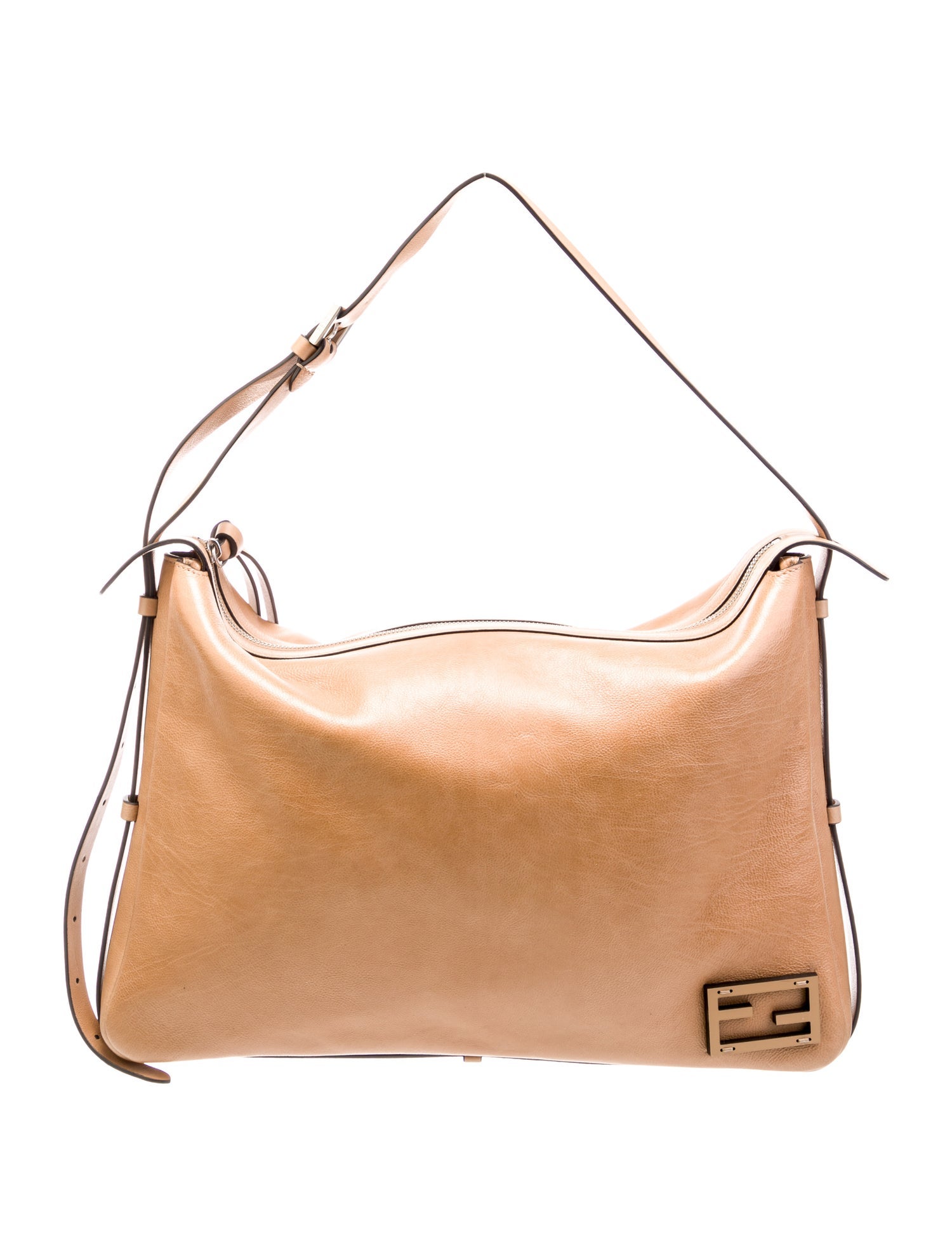 Fendi Leather Shoulder Bag Medium 2024