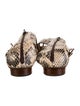 Fendi Snakeskin Animal Print Gladiator Sandals