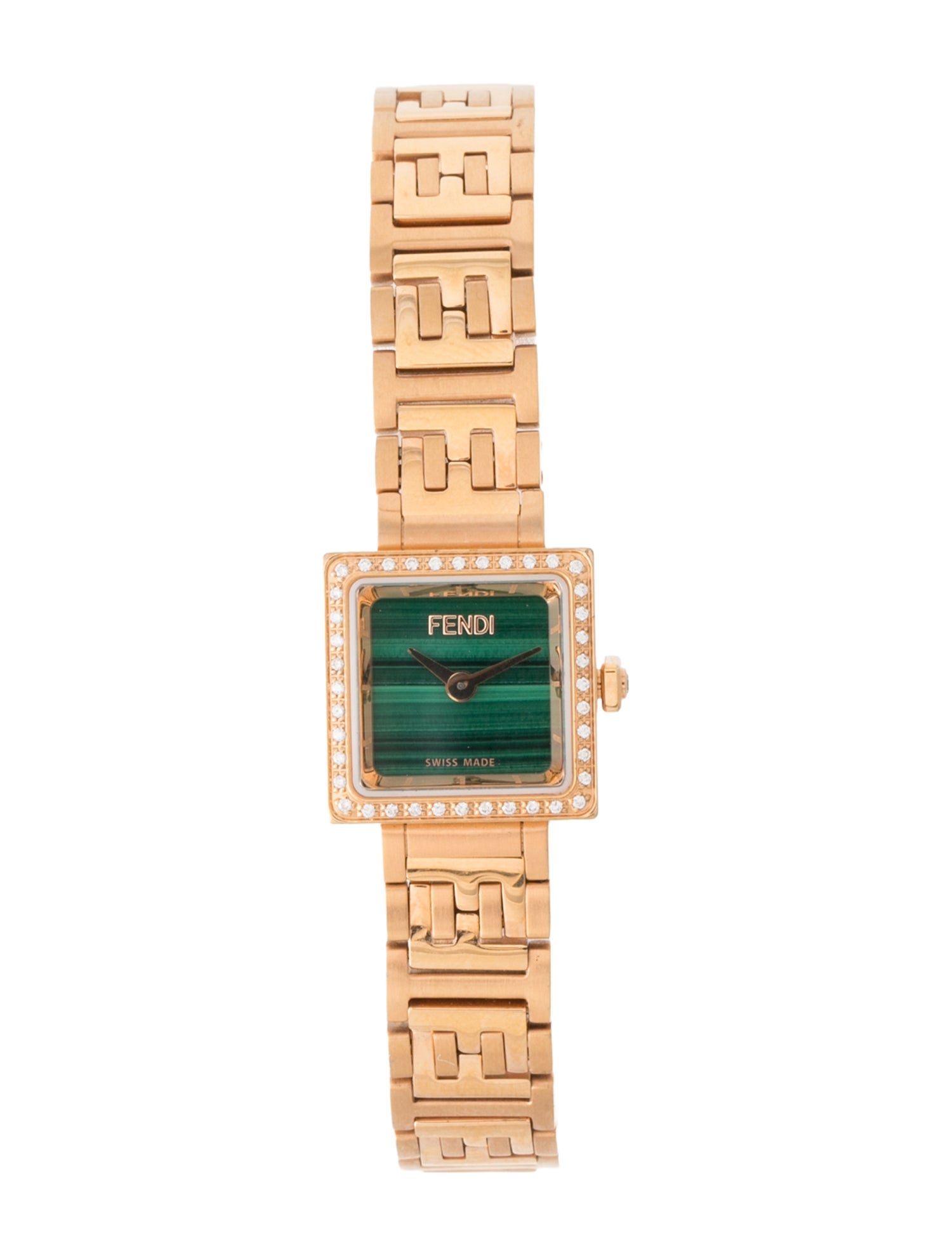 Fendi Forever Fendi Square Diamond Watch