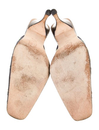 Fendi Zucca FF Logo Denim Mules