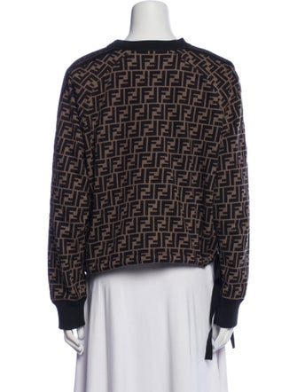 Fendi 2018 Plaid Print Crop Top