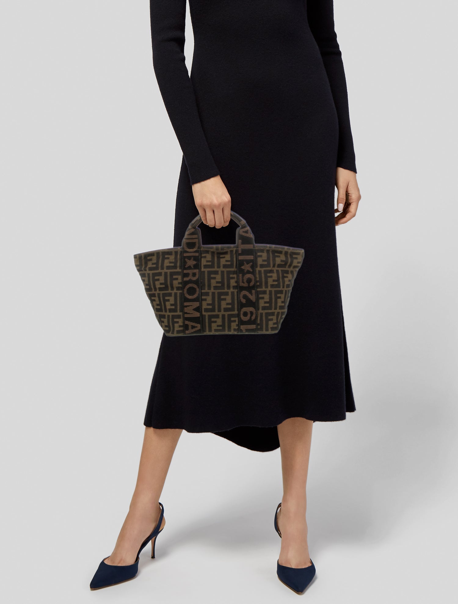 Fendi Canvas Top Handle Bag