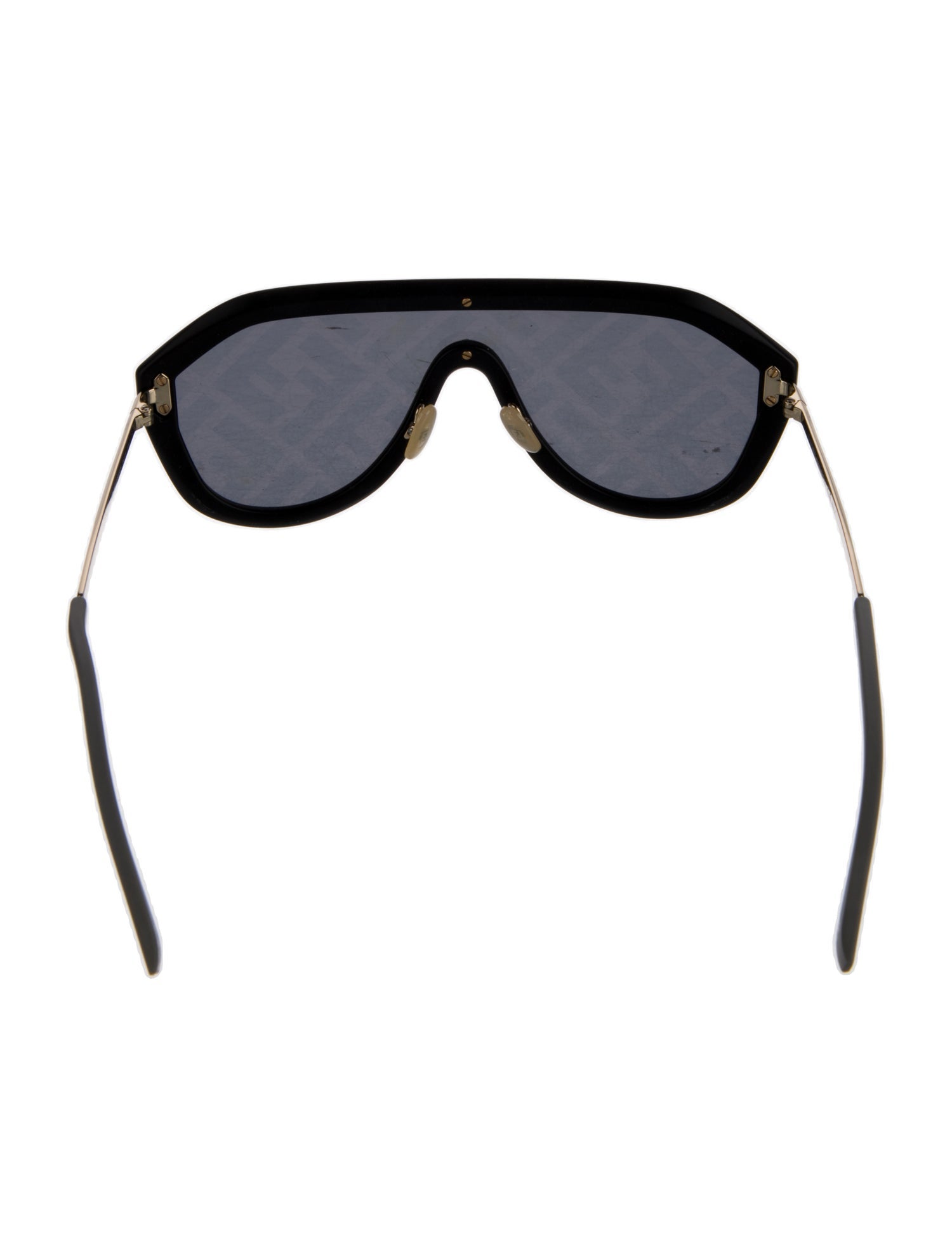 Fendi Zucca FF Logo Shield Sunglasses