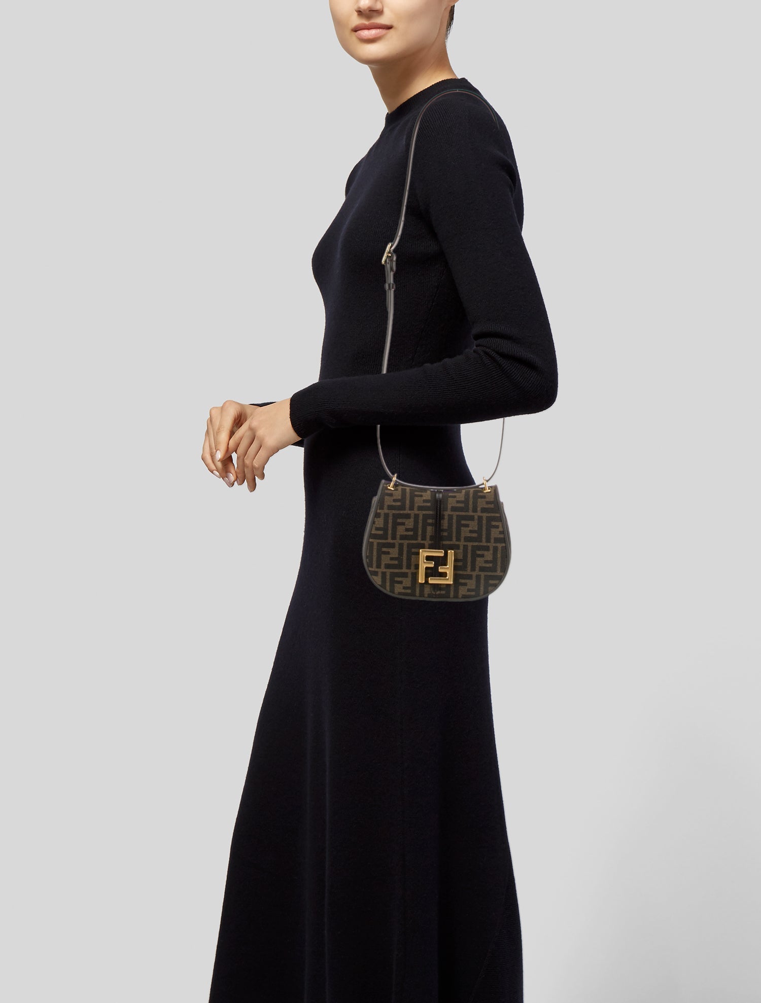 Fendi Canvas Shoulder Bag