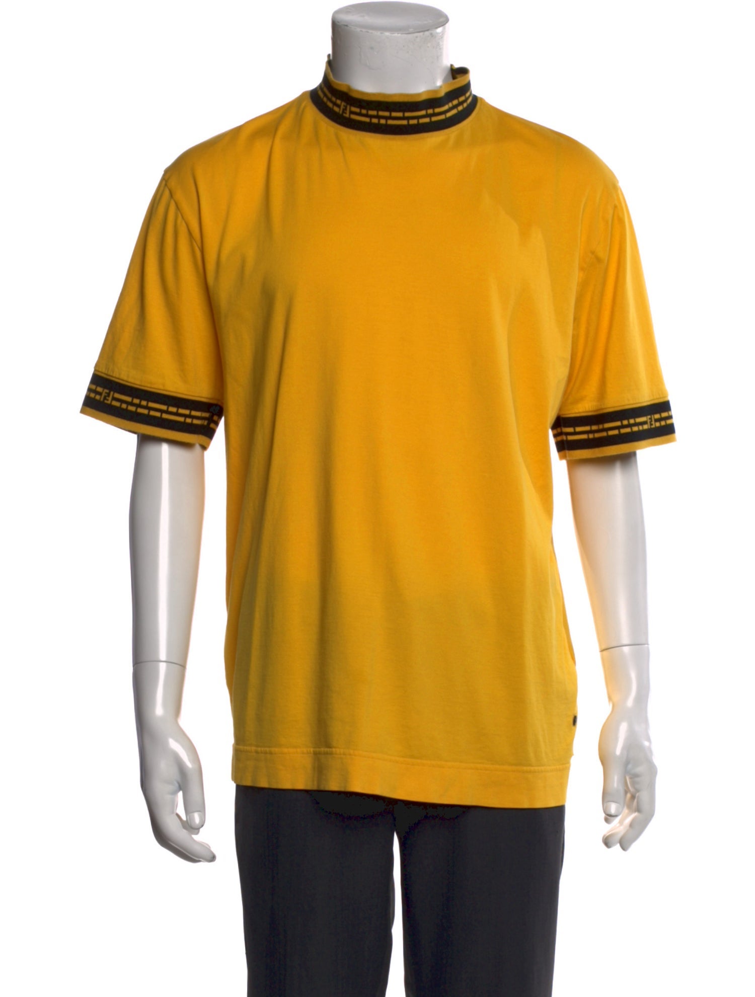 Fendi Zucca FF Logo Striped T-Shirt