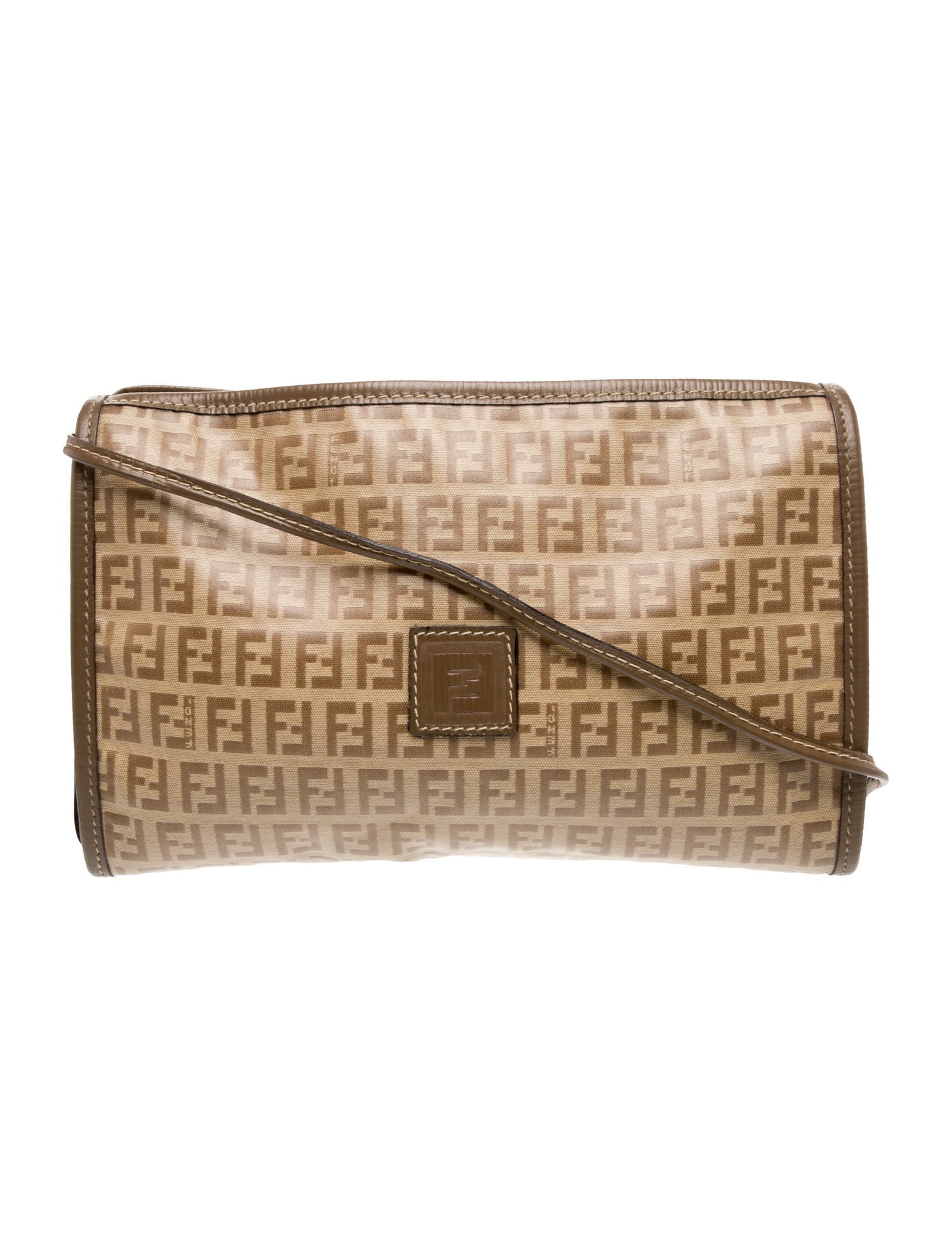 Fendi Zucchino FF Crossbody Bag Vintage
