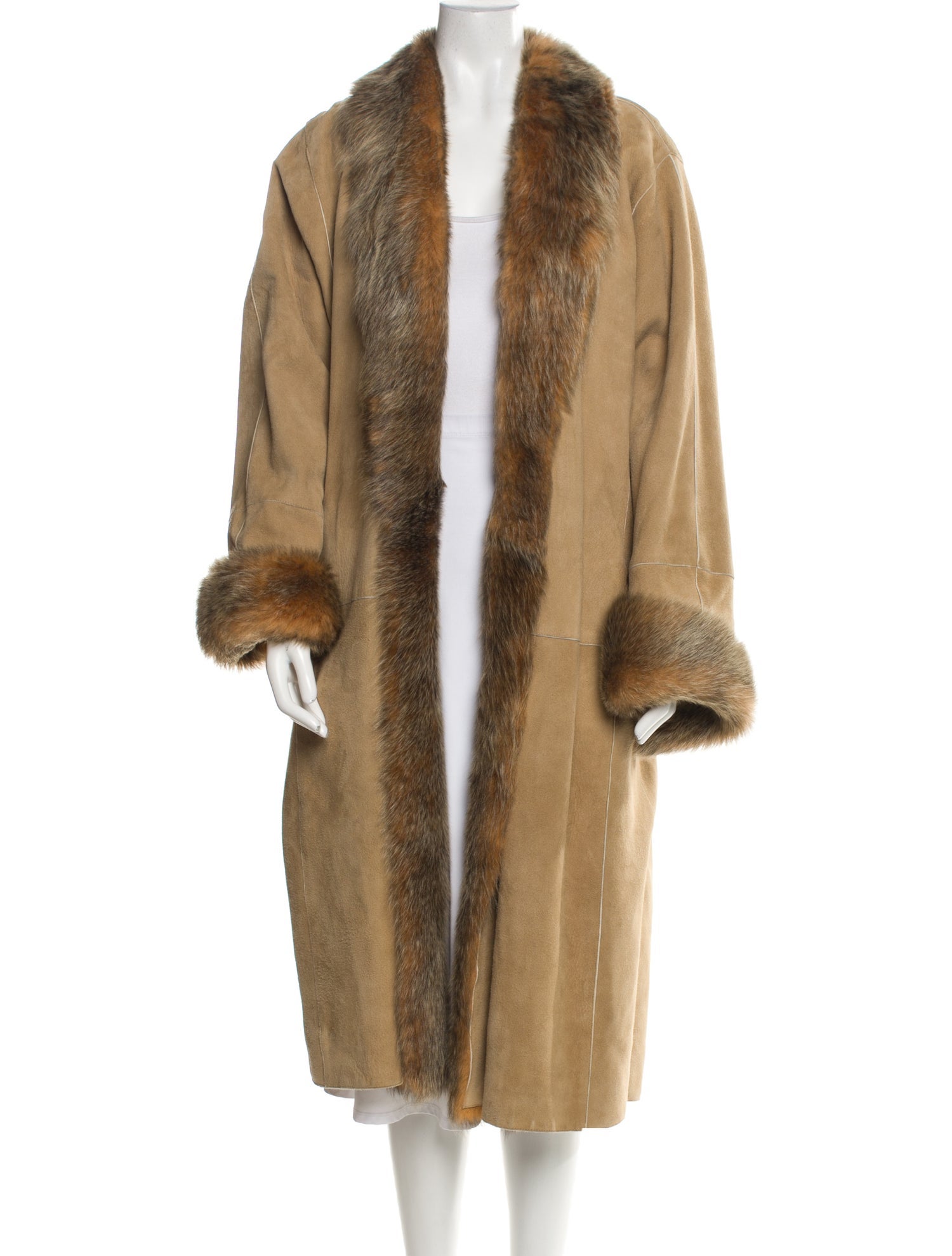 Fendi Vintage Late 1980's - Early 1990's Faux Fur Coat