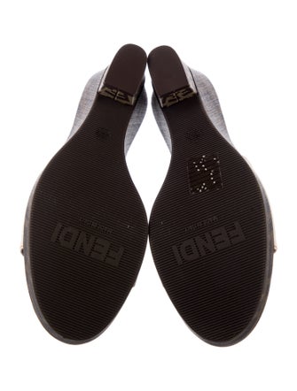 Fendi Canvas Printed Slides