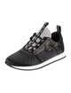 Fendi Neoprene Crystal Embellishments Athletic Sneakers