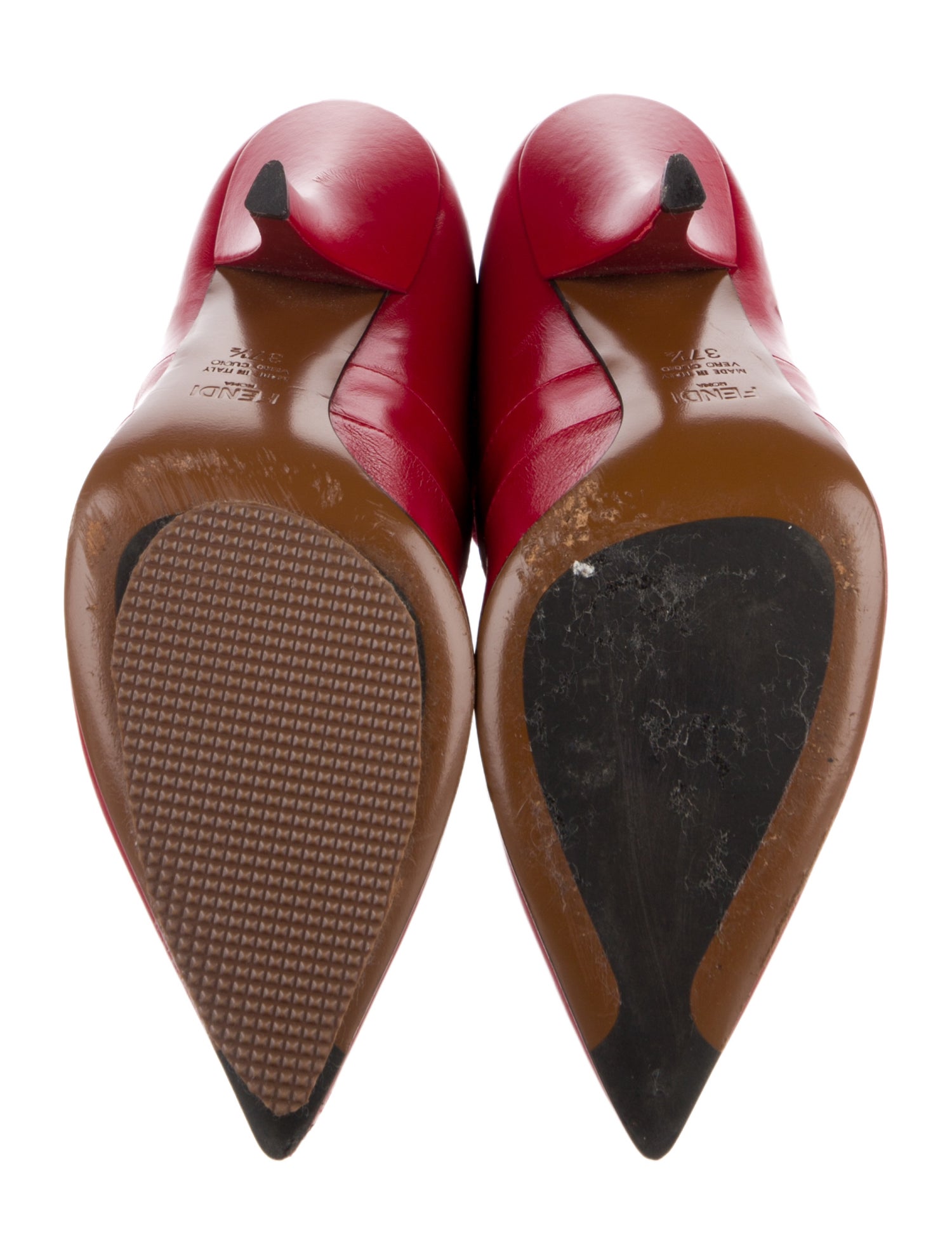 Fendi Leather Graphic Print Sock Boots