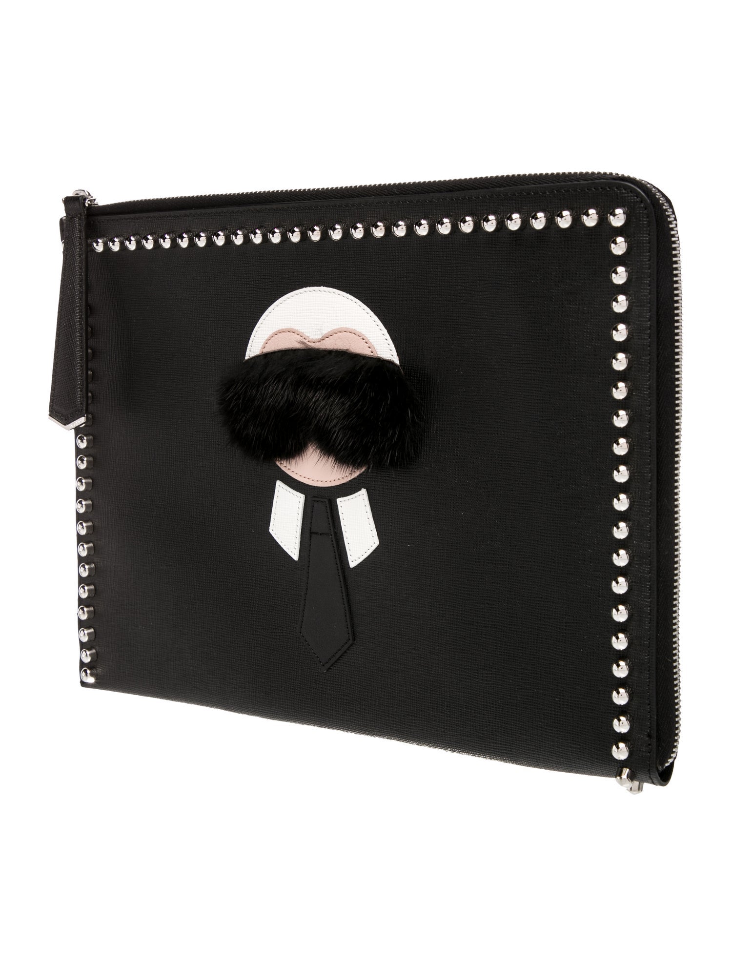 Fendi Leather Clutch