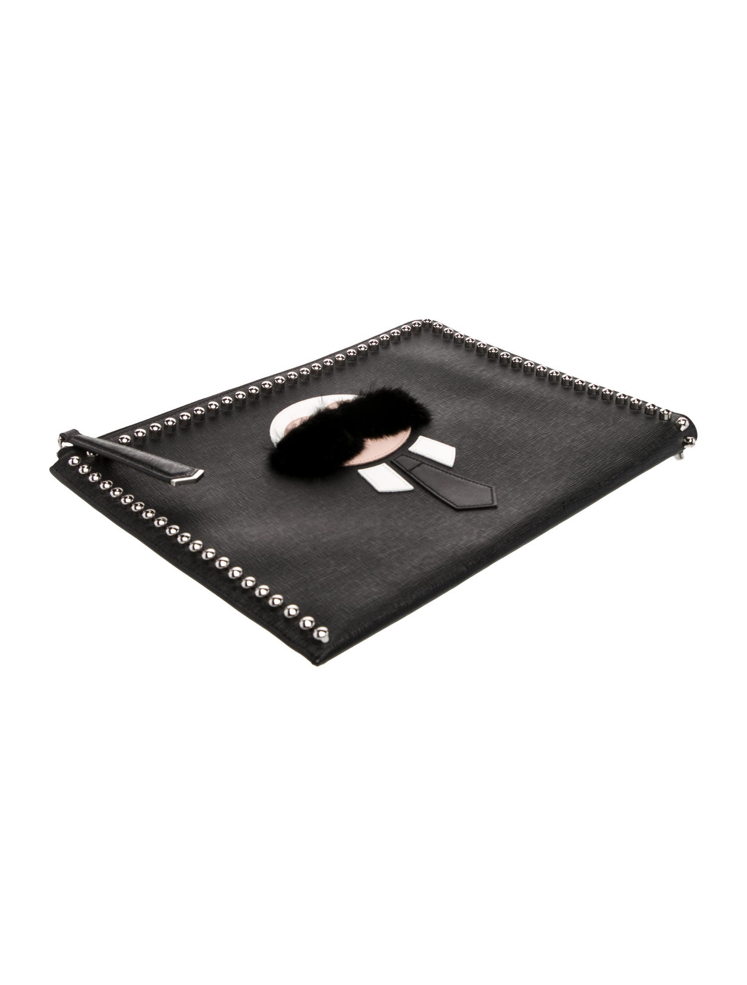 Fendi Leather Clutch