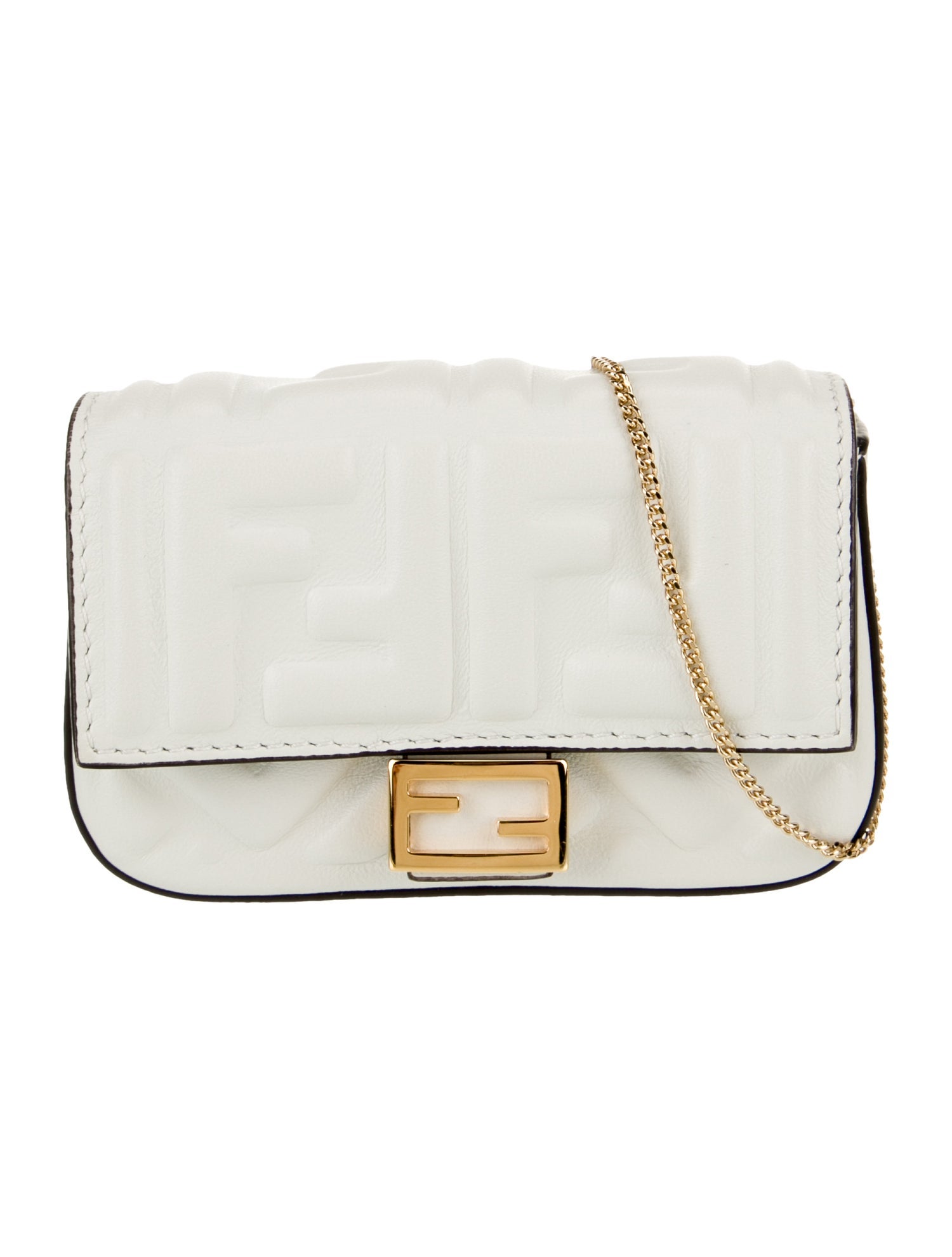 Fendi Leather Baguette Nano