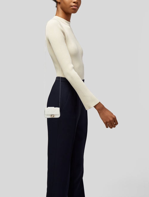 Fendi Leather Baguette Nano
