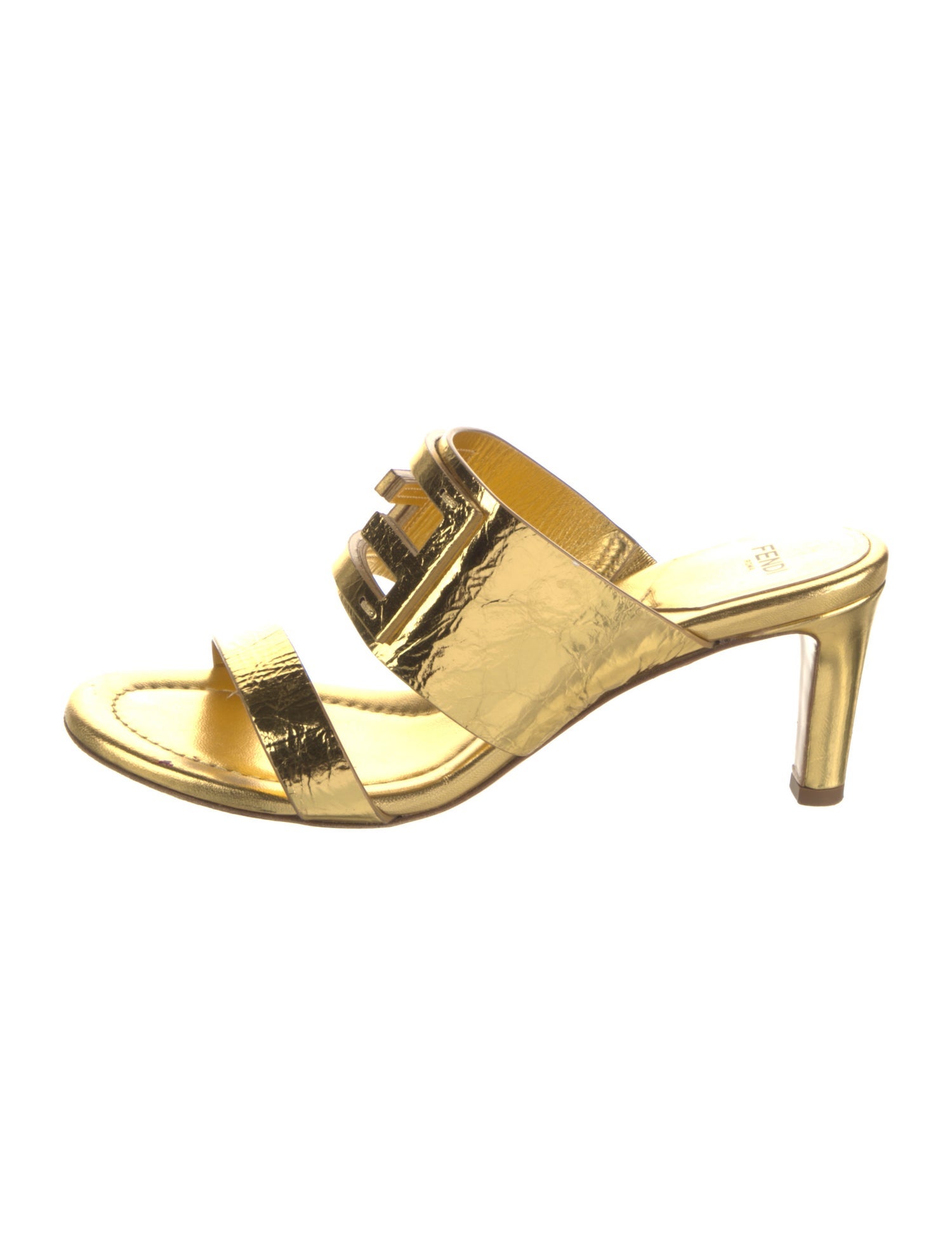 Fendi Leather Slides