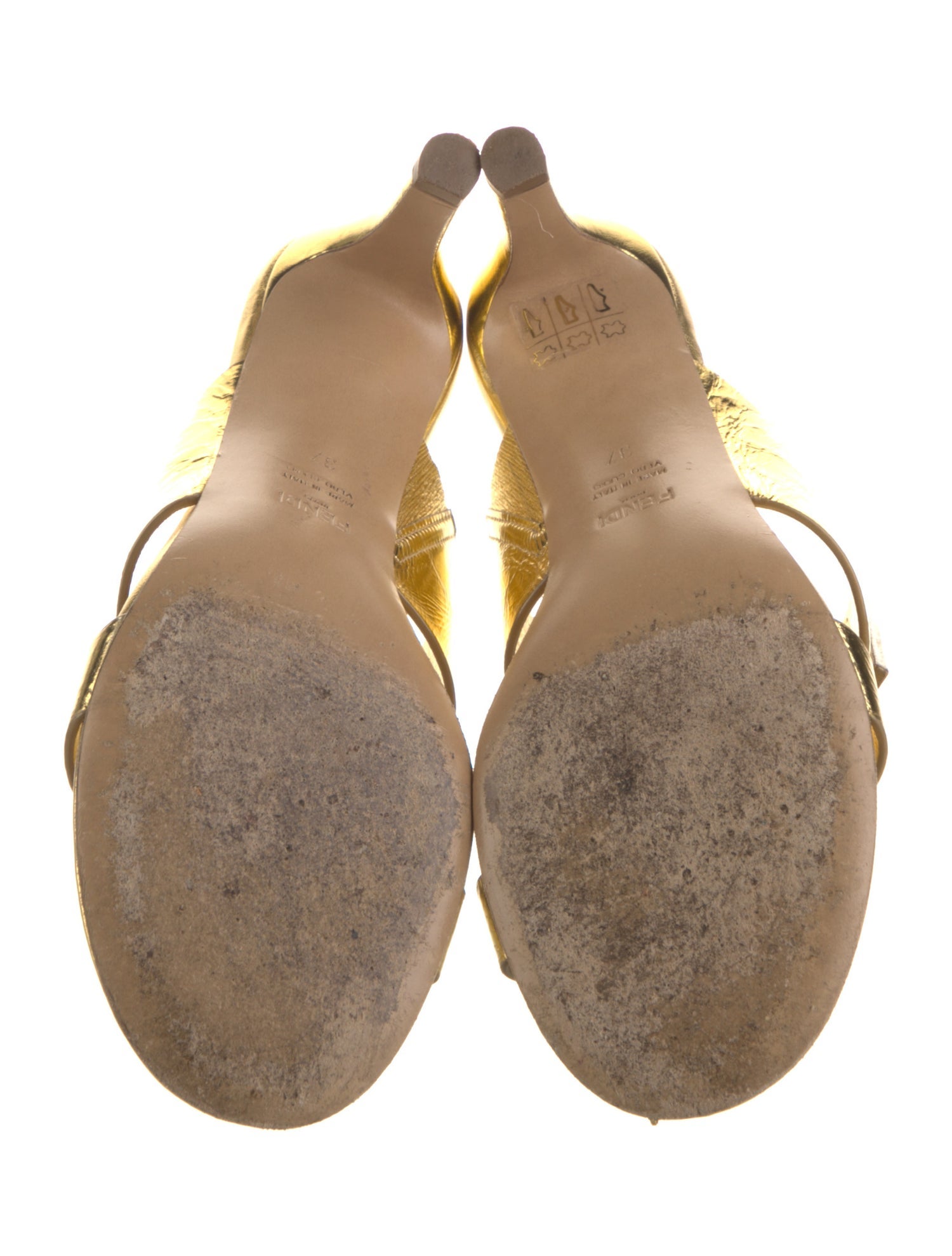 Fendi Leather Slides