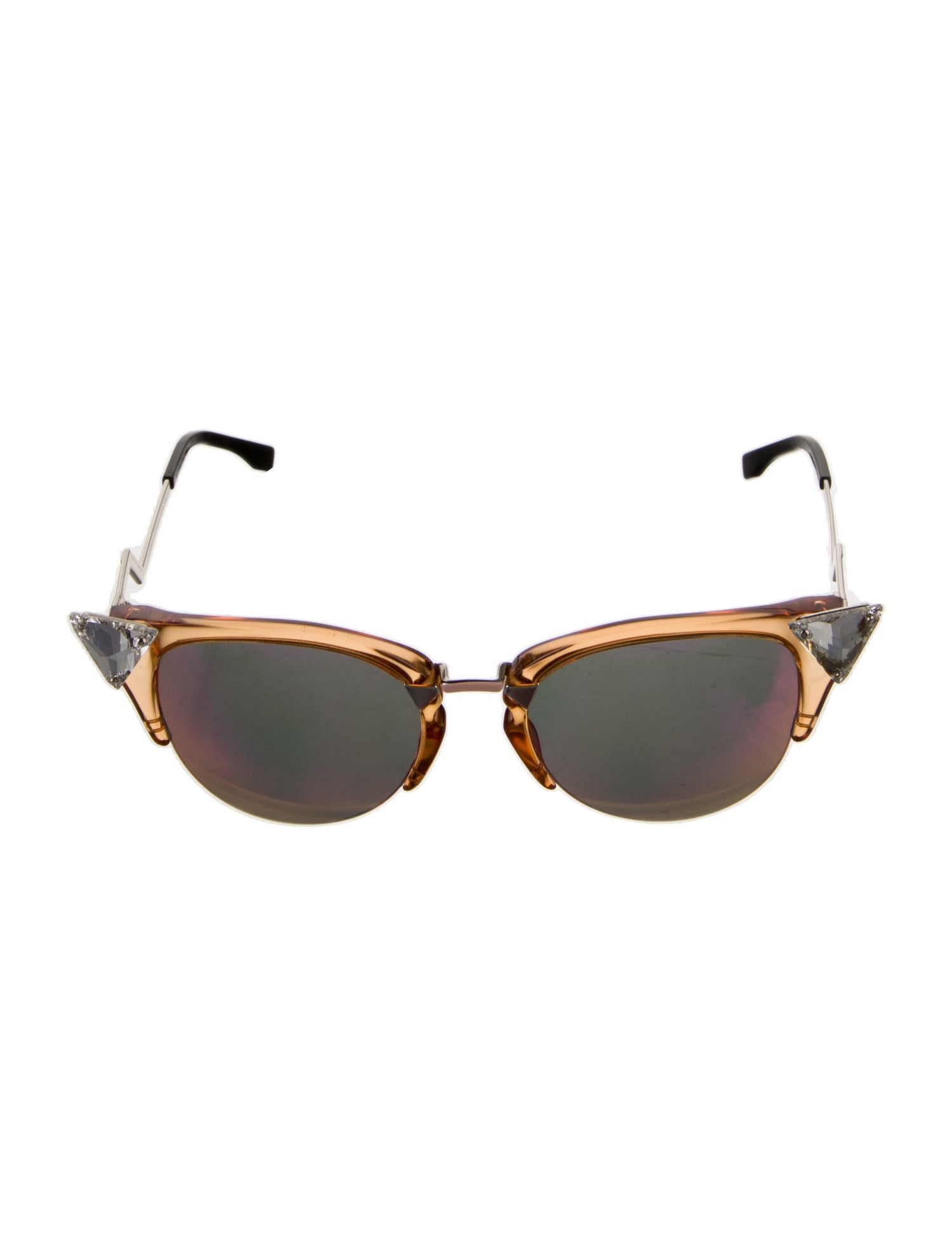Fendi Cat-Eye Mirrored Sunglasses