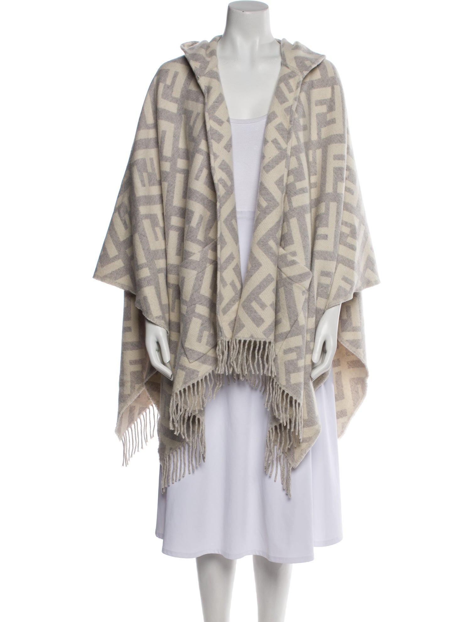 Fendi Cashmere Plaid Print Jacket