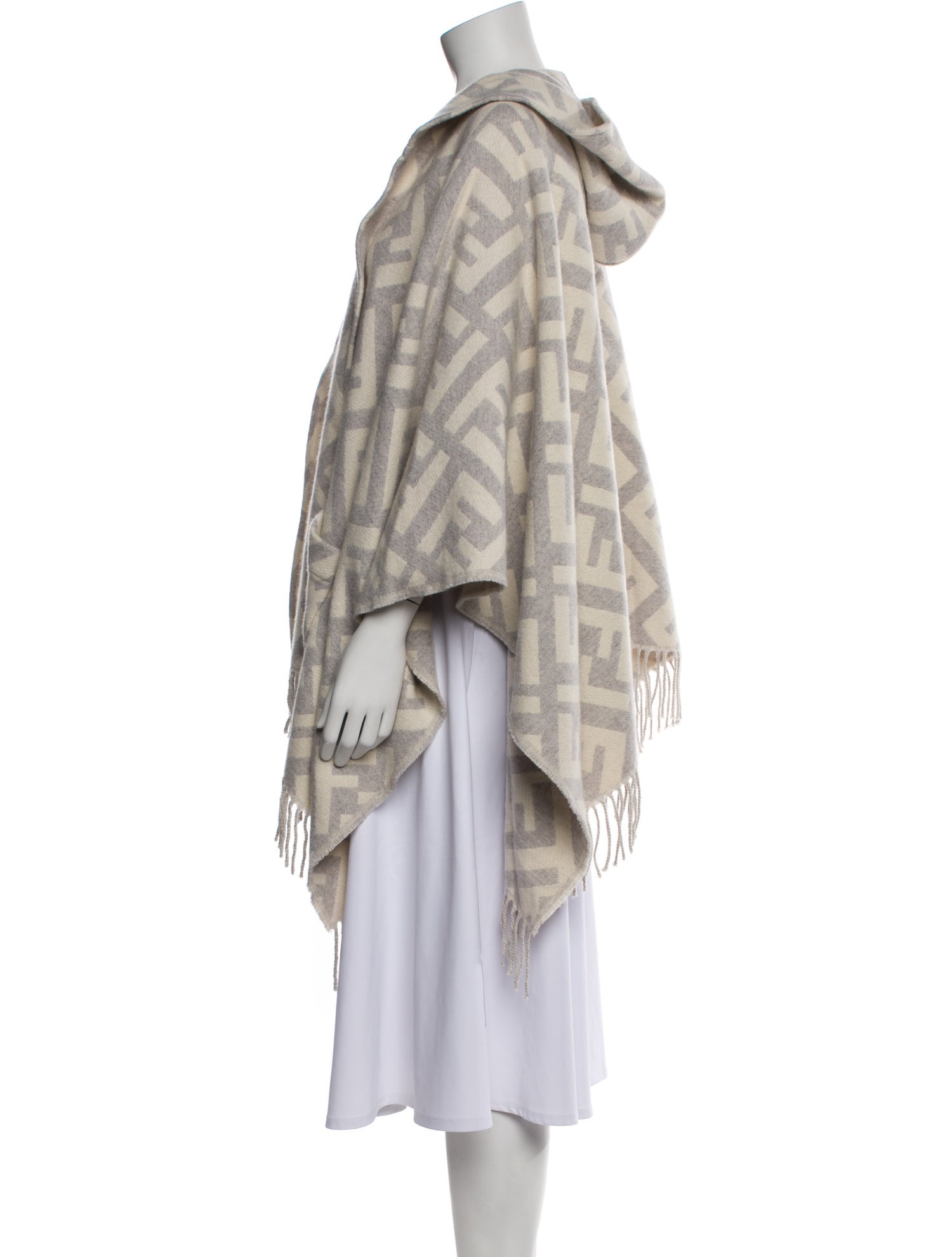 Fendi Cashmere Plaid Print Jacket