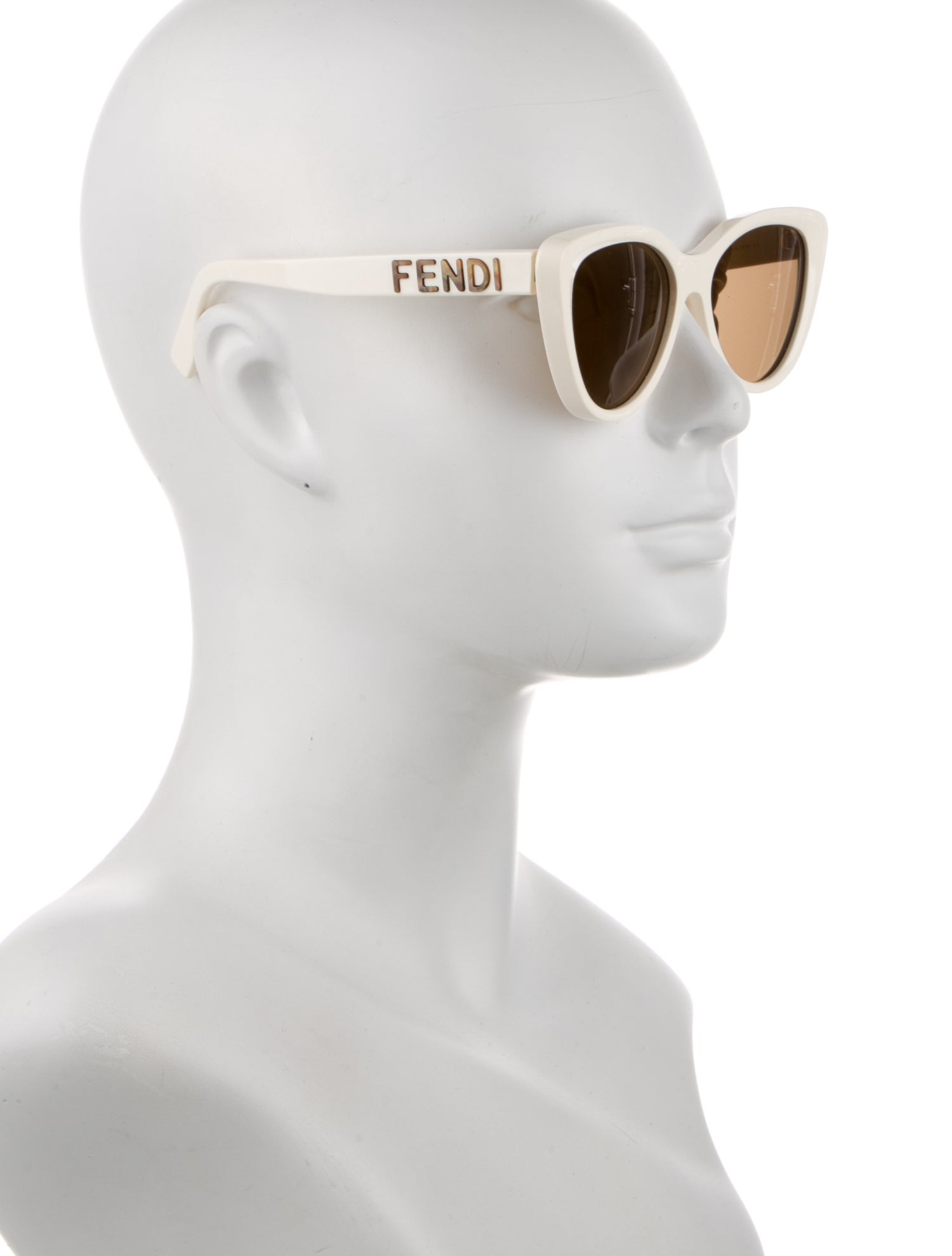 Fendi Zucca FF Logo Cat-Eye Sunglasses