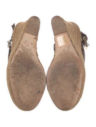 Fendi Zucca FF Logo Canvas Slingback Pumps