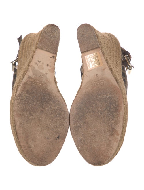 Fendi Zucca FF Logo Canvas Slingback Pumps