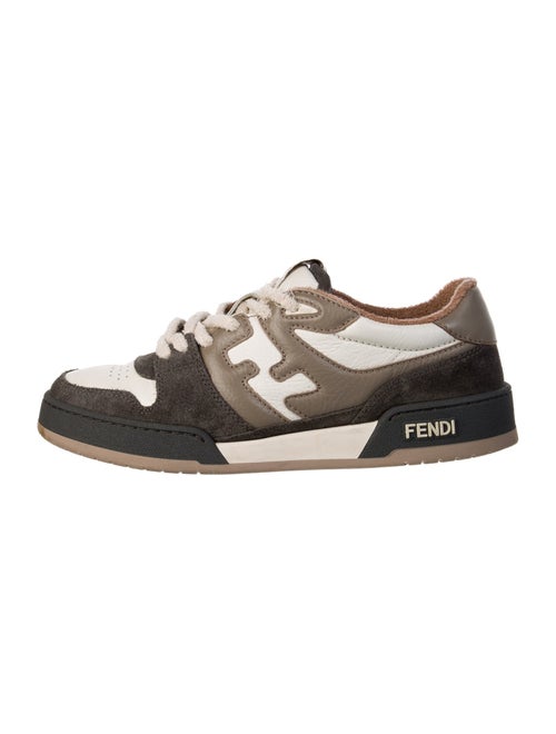 Fendi Zucca FF Logo Suede Sneakers