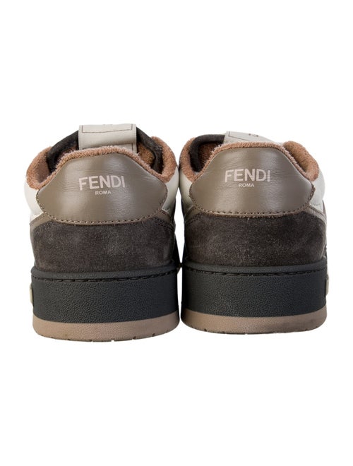 Fendi Zucca FF Logo Suede Sneakers