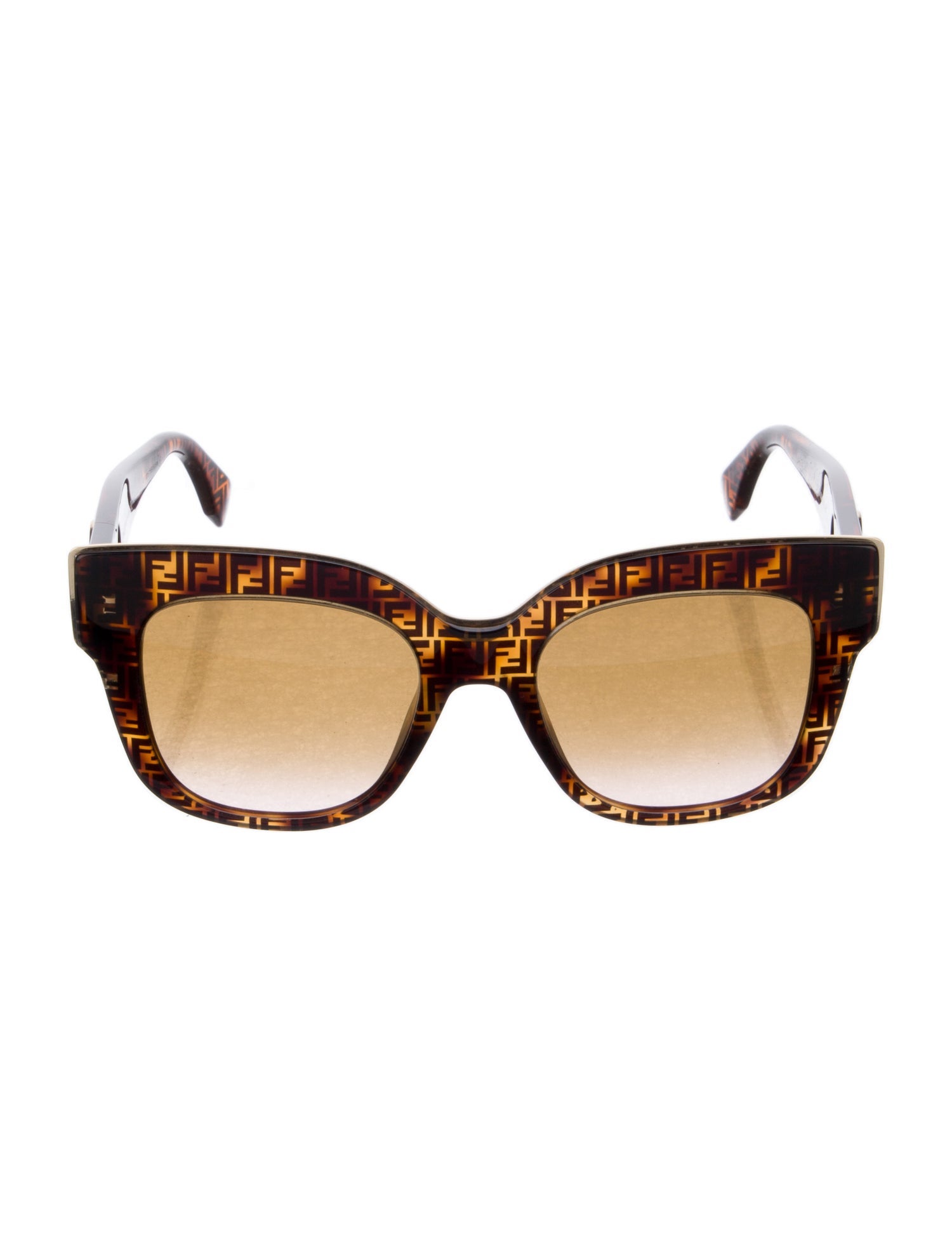 Fendi Zucchino FF Logo Wayfarer Sunglasses