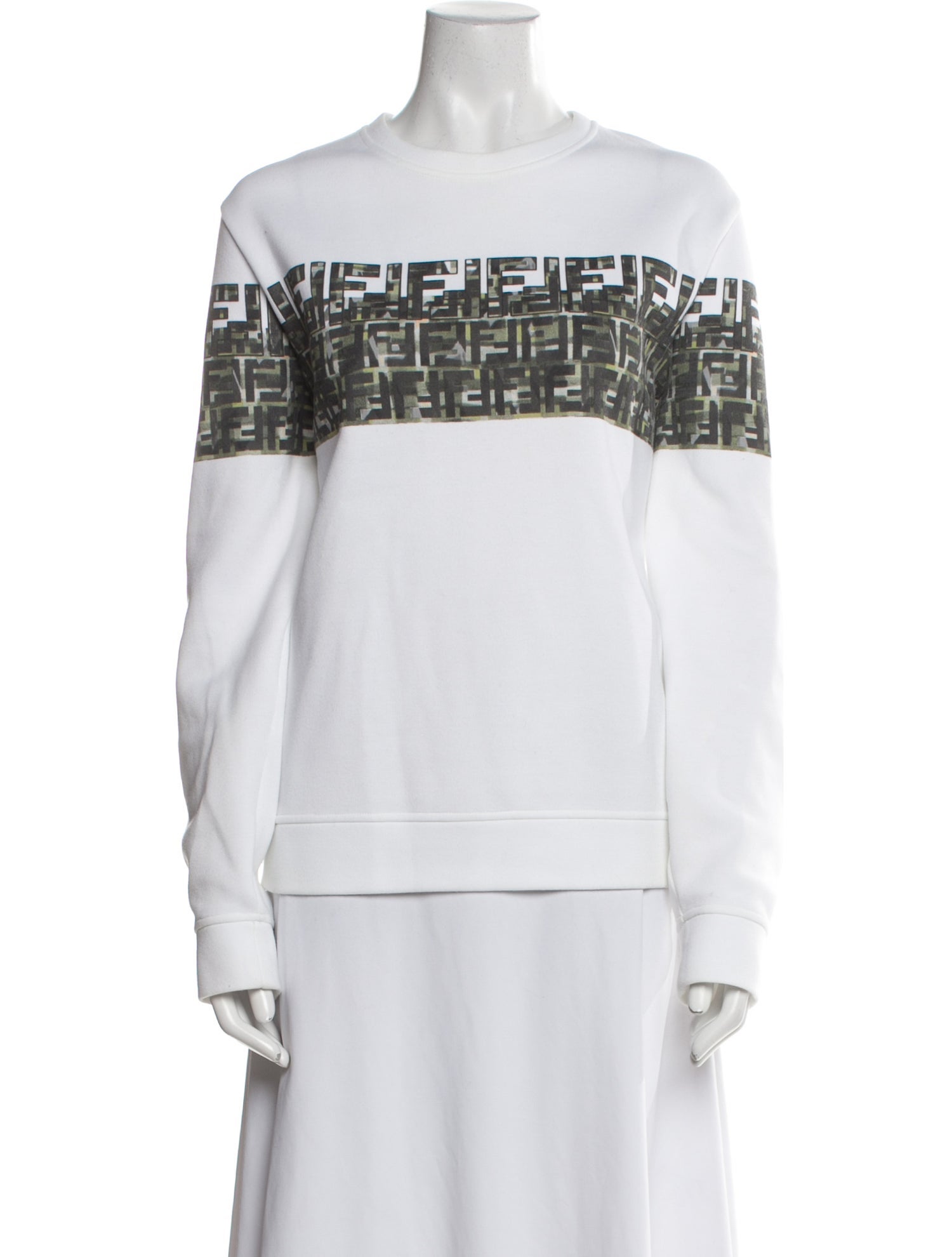 Fendi Graphic Print Crew Neck Sweatshirt