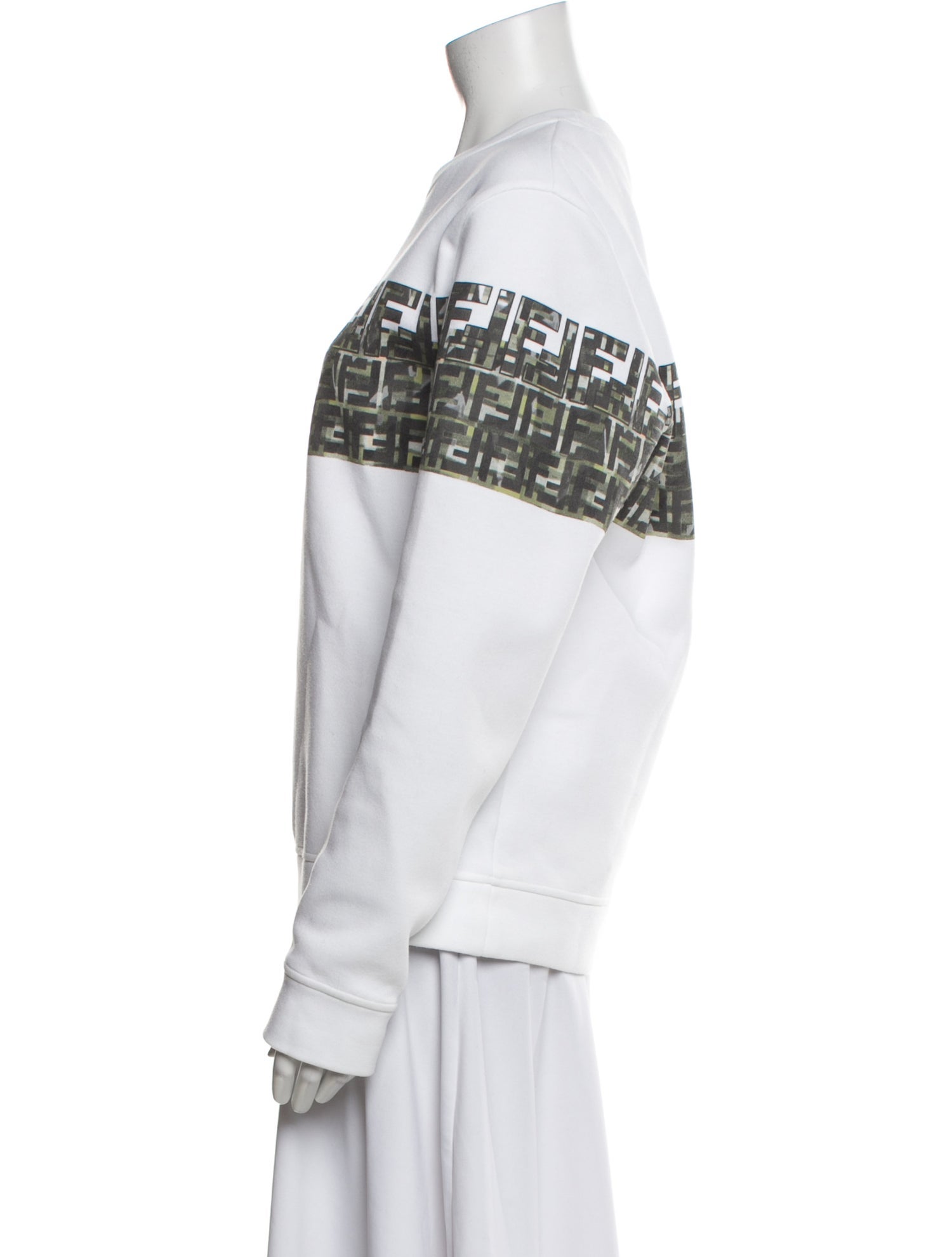 Fendi Graphic Print Crew Neck Sweatshirt