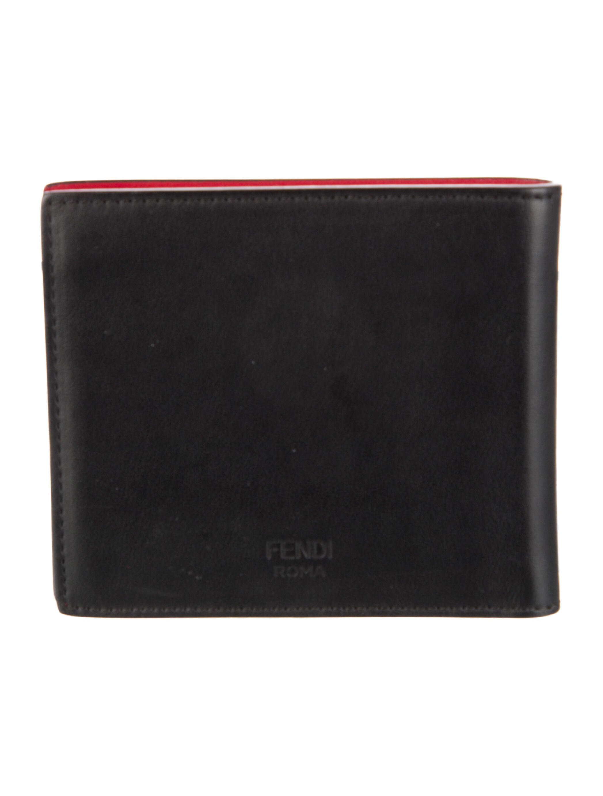 Fendi Monsters Motif Leather Wallet