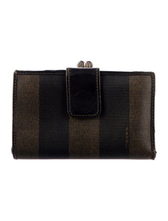 Fendi Pequin Striped French Purse