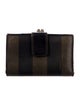 Fendi Pequin Striped French Purse