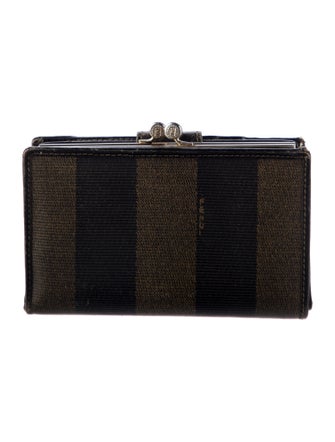 Fendi Pequin Striped French Purse