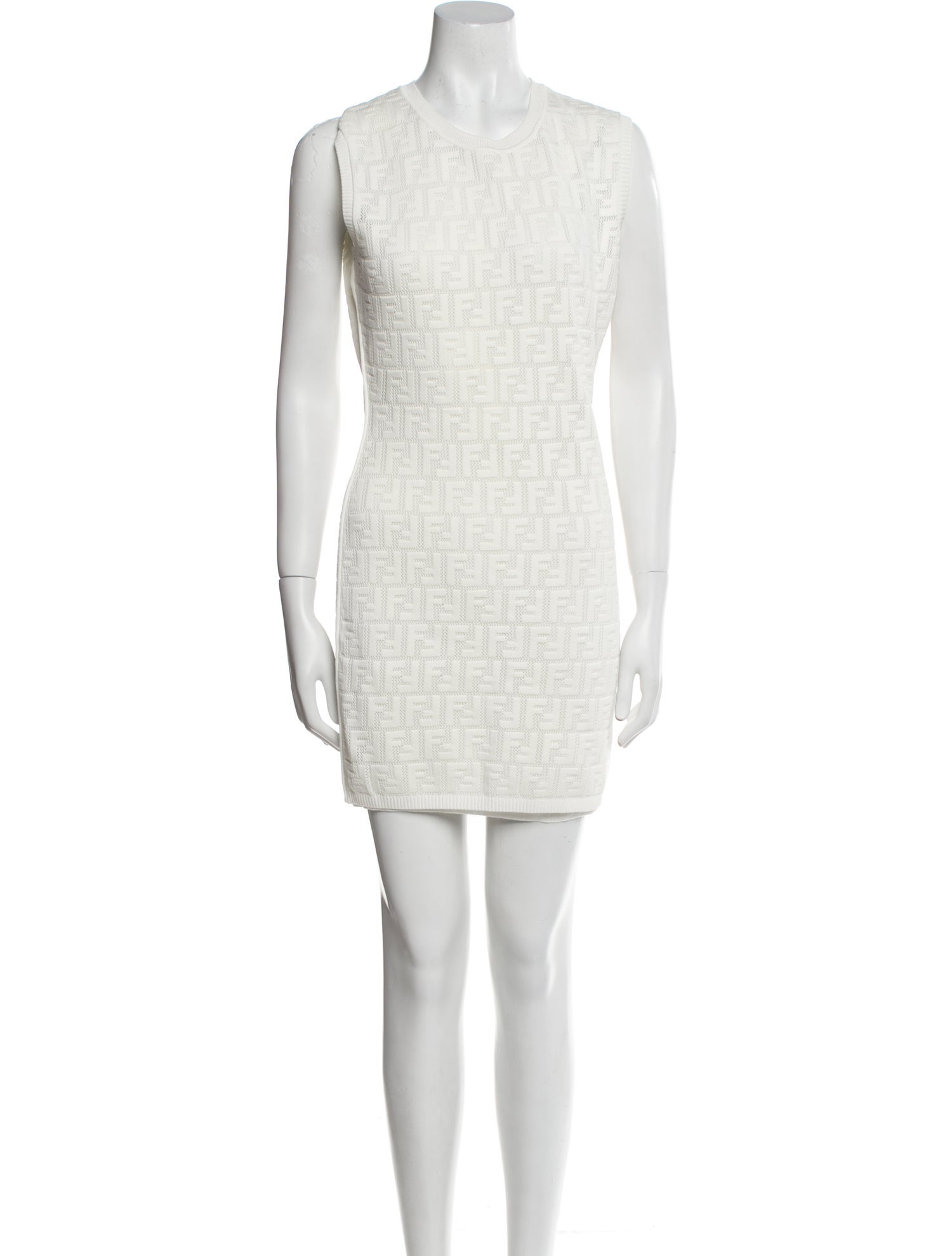 Fendi Crew Neck Mini Dress w/ Tags