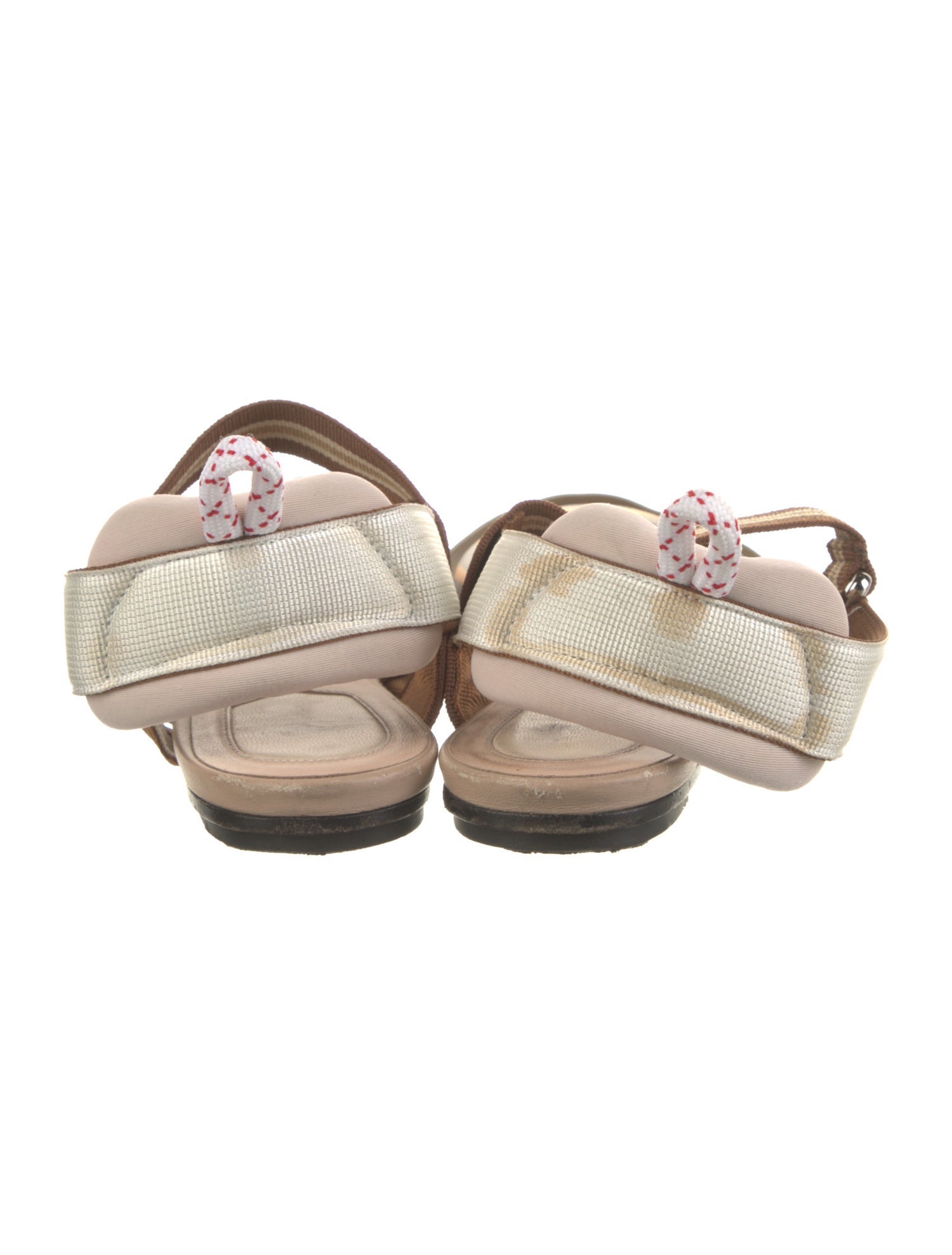 Fendi Zucca FF Logo Mesh Slingback Flats