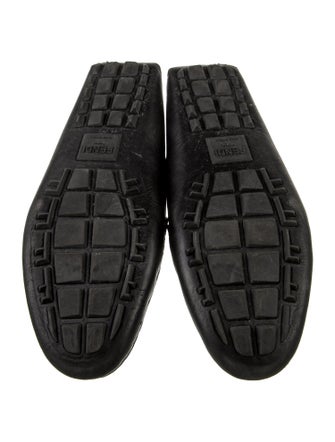 Fendi Zucca FF Logo Leather Drivers