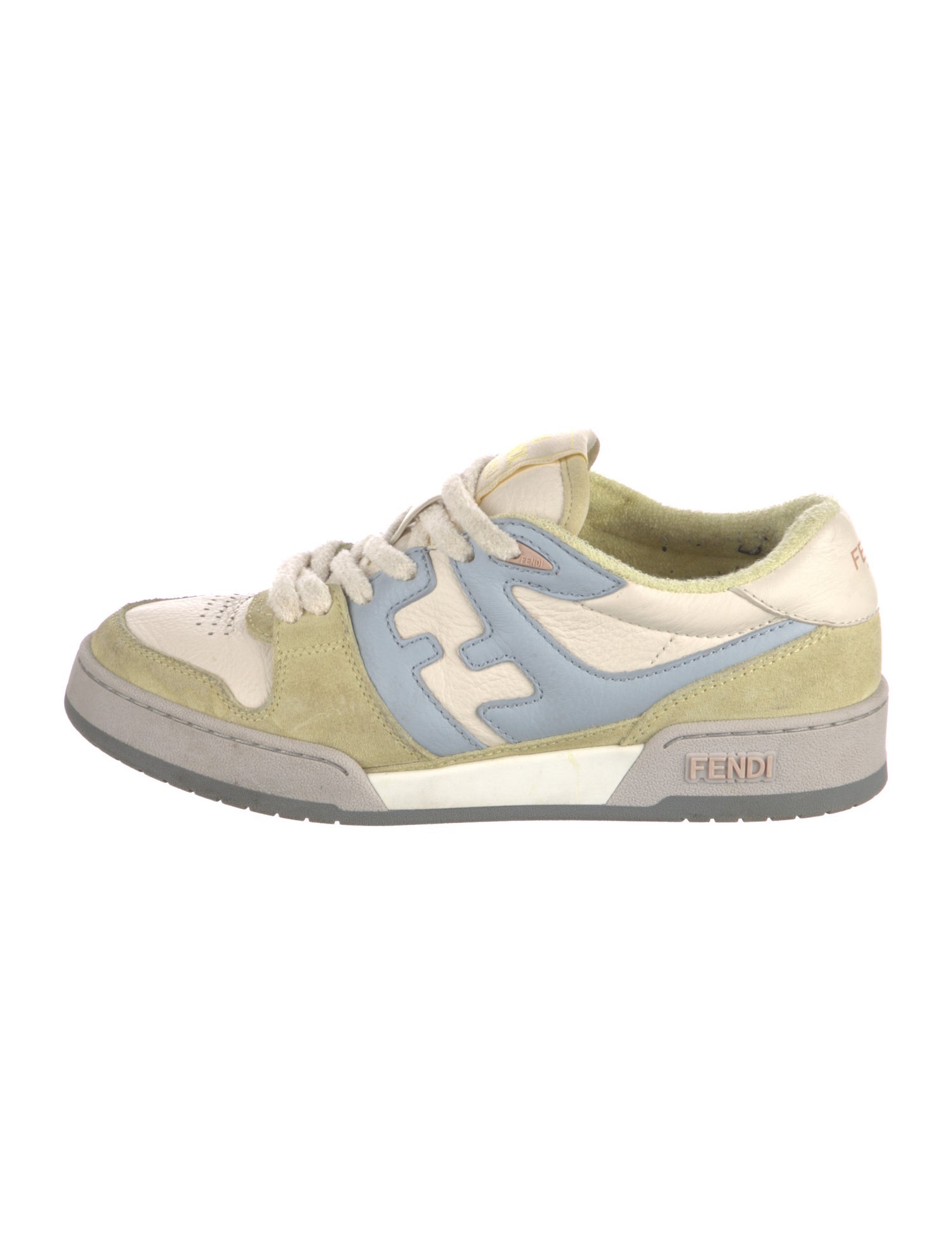 Fendi Zucca FF Logo Leather Sneakers