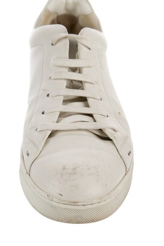 Fendi Monsters Motif Leather Sneakers