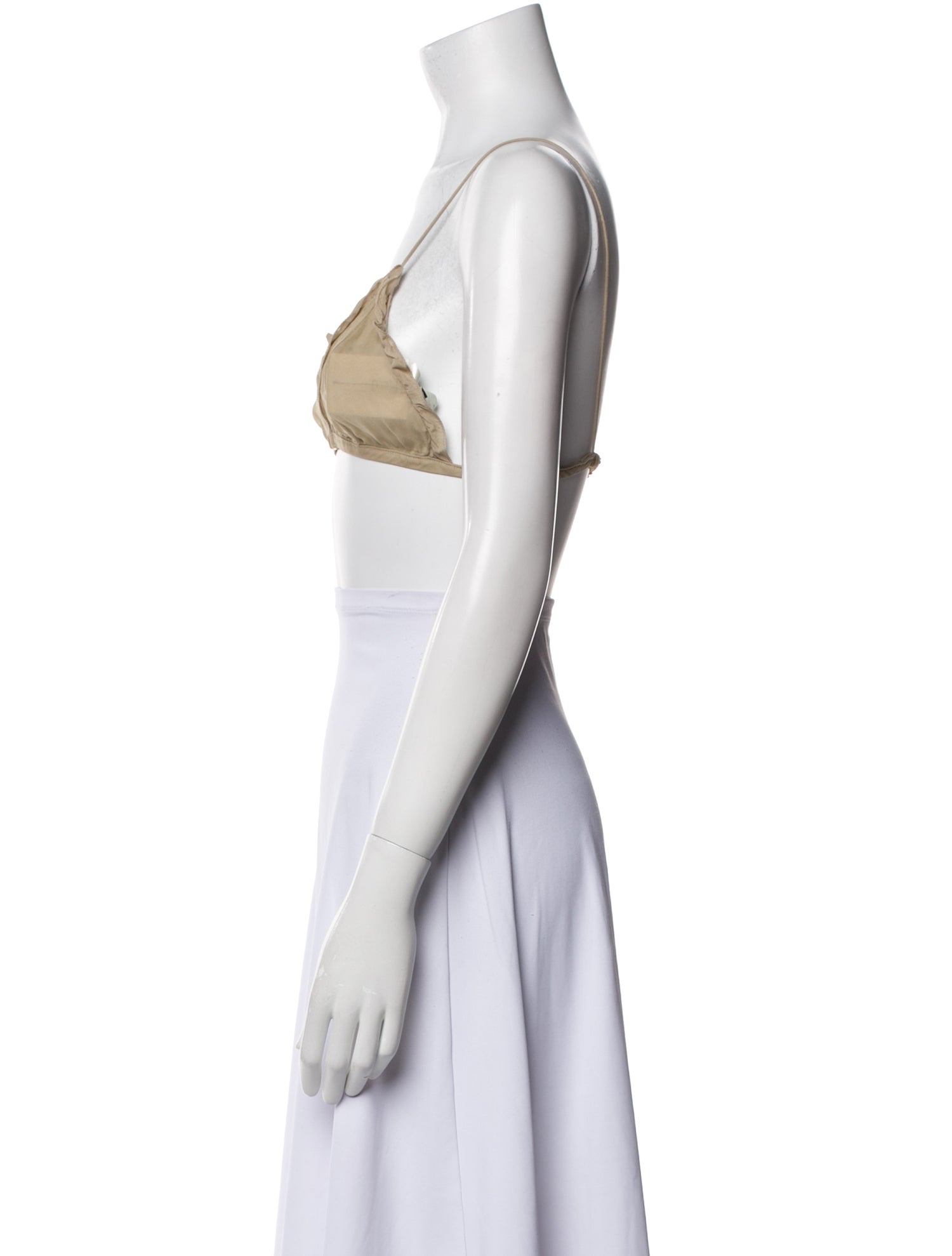 Fendi Square Neckline Sleeveless Crop Top