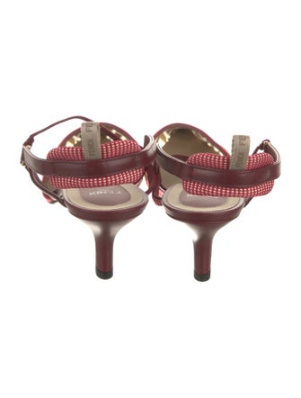 Fendi Zucca FF Logo Terry Cloth Pumps