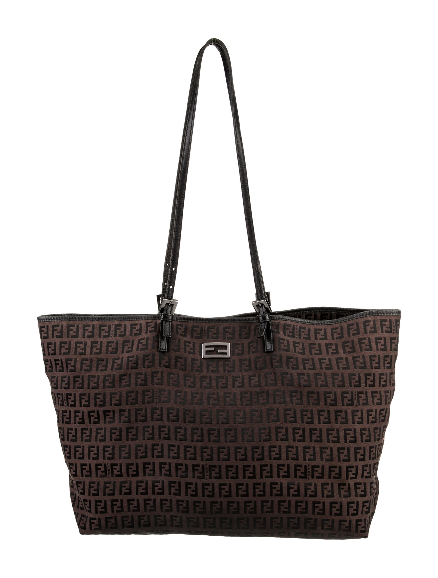 Fendi Zucchino FF Roll Tote Vintage