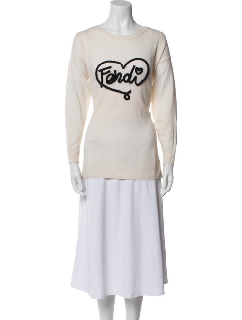 Fendi Cashmere Graphic Print Sweater