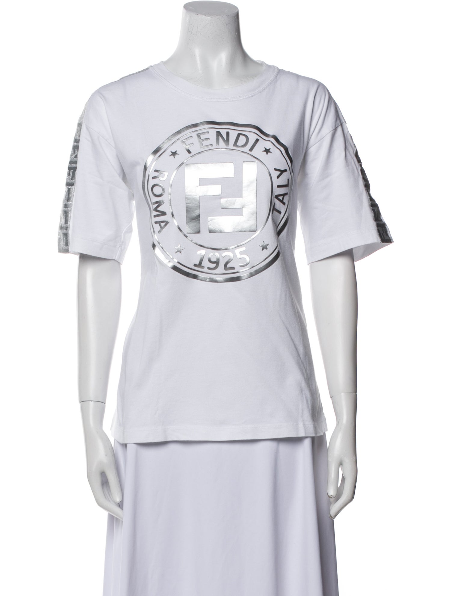 Fendi Graphic Print Crew Neck T-Shirt