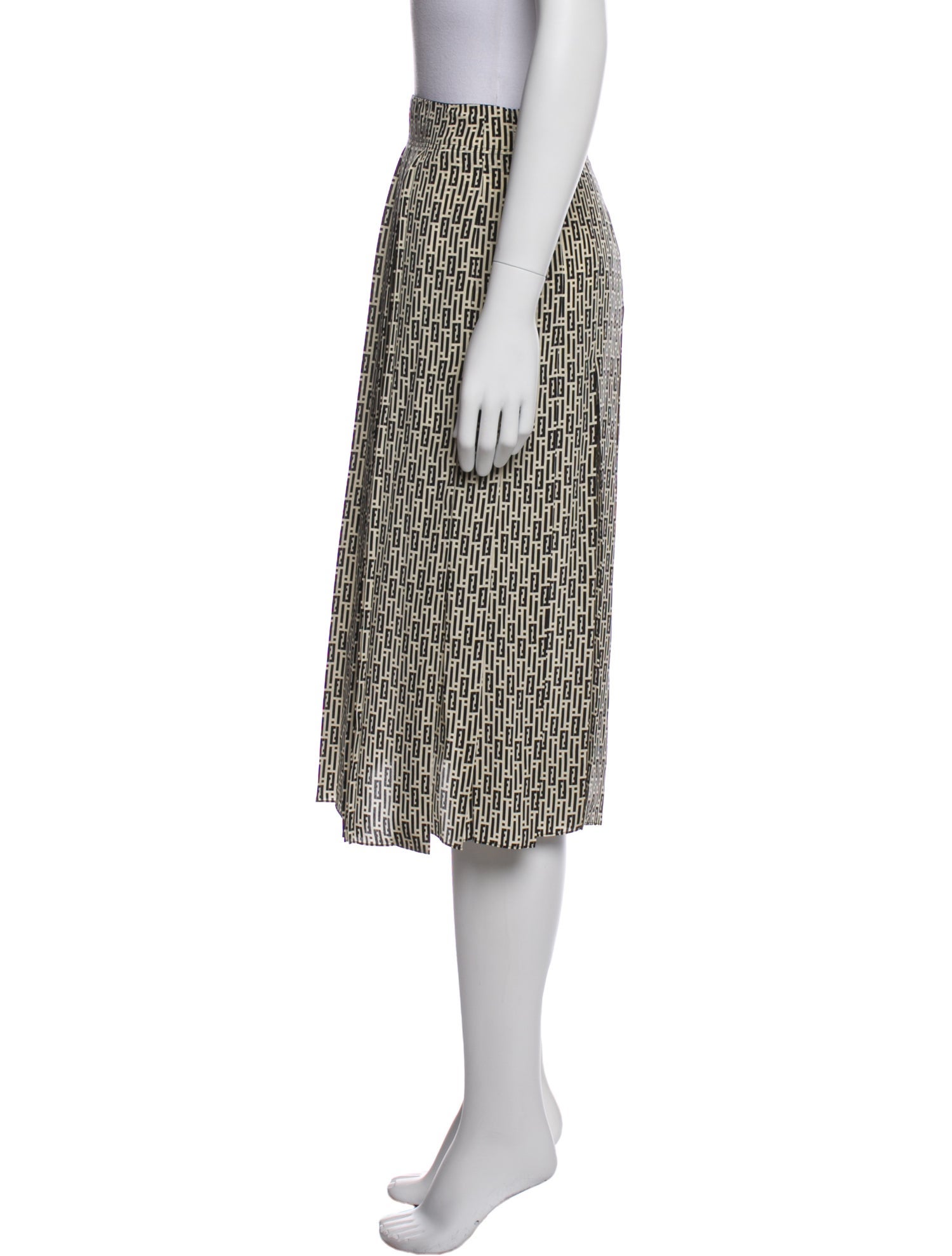 Fendi Silk Knee-Length Skirt