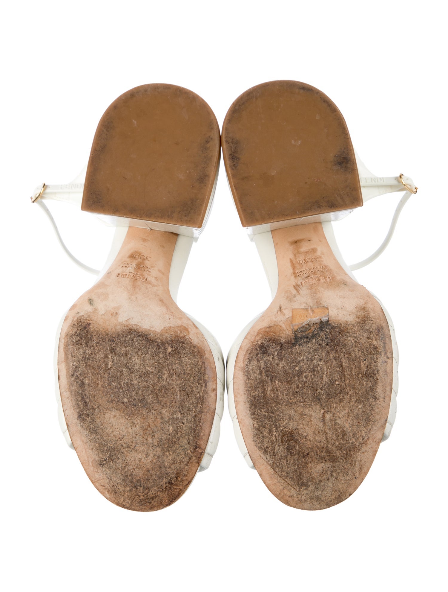 Fendi Leather Sandals