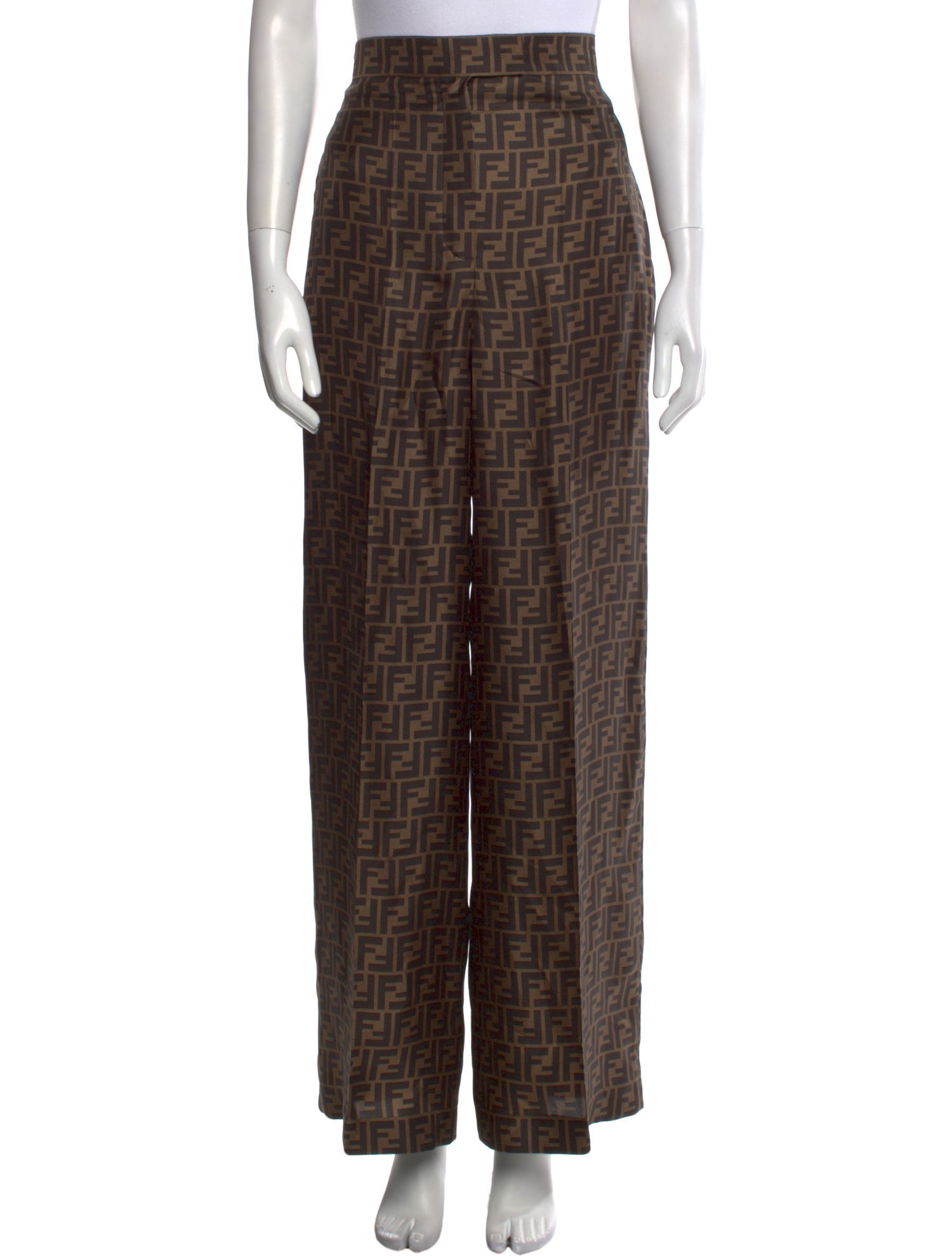 Fendi Silk Wide Leg Pants w/ Tags